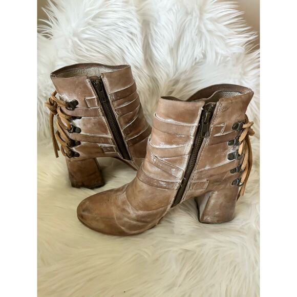 FREEBIRD BY STEVEN Hero Ankle Booties Taupe 10 - Picture 8 of 11